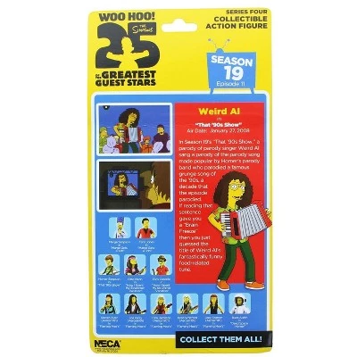 Neca The Simpsons 25 Greatest Guest Stars Series 4 Figure, Weird Al Yankovic 3 Neca The Simpsons 25 Greatest Guest Stars Series 4 Figure, Weird Al Yankovic