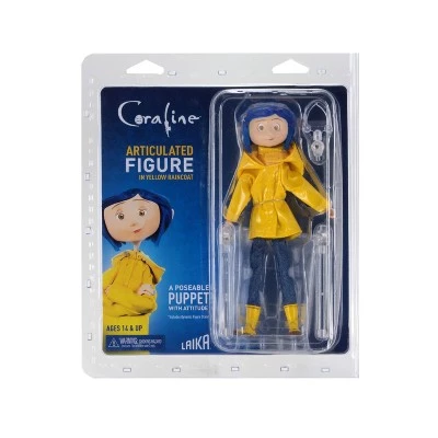NECA Coraline (in Raincoat) Articulated Poseable Figure 4 NECA Coraline (in Raincoat) Articulated Poseable Figure - Image 2