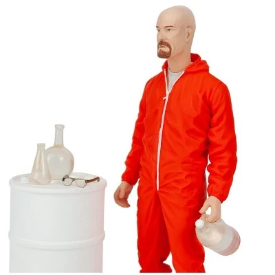Mezco Toyz Breaking Bad Walter White In Orange Hazmat Suit Figure | Measures 6 Inches Tall 4 Mezco Toyz Breaking Bad Walter White In Orange Hazmat Suit Figure | Measures 6 Inches Tall - Image 2