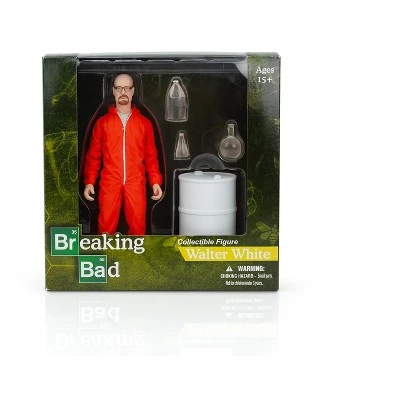 Mezco Toyz Breaking Bad Walter White In Orange Hazmat Suit Figure | Measures 6 Inches Tall 5 Mezco Toyz Breaking Bad Walter White In Orange Hazmat Suit Figure | Measures 6 Inches Tall - Image 3