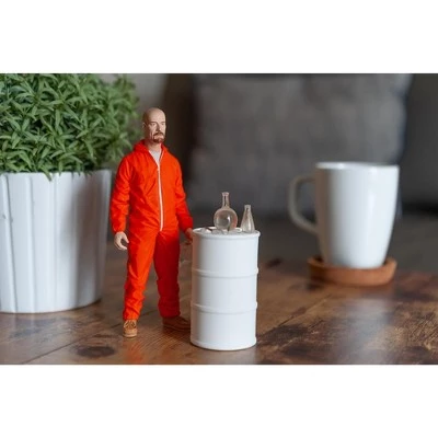 Mezco Toyz Breaking Bad Walter White In Orange Hazmat Suit Figure | Measures 6 Inches Tall 6 Mezco Toyz Breaking Bad Walter White In Orange Hazmat Suit Figure | Measures 6 Inches Tall - Image 4