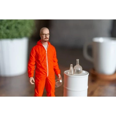 Mezco Toyz Breaking Bad Walter White In Orange Hazmat Suit Figure | Measures 6 Inches Tall 7 Mezco Toyz Breaking Bad Walter White In Orange Hazmat Suit Figure | Measures 6 Inches Tall - Image 5