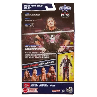 WWE Elite WrestleMania 38 Bret Hart Action Figure 3 WWE Elite WrestleMania 38 Bret Hart Action Figure