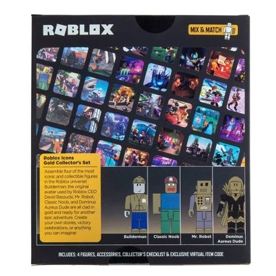 Roblox Action Collection - 15th Anniversary Gold Collector's Set Figures 4pk (Includes Exclusive Virtual Item) 6 Roblox Action Collection - 15th Anniversary Gold Collector's Set Figures 4pk (Includes Exclusive Virtual Item) - Image 4